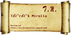 Török Mirella névjegykártya