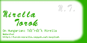 mirella torok business card